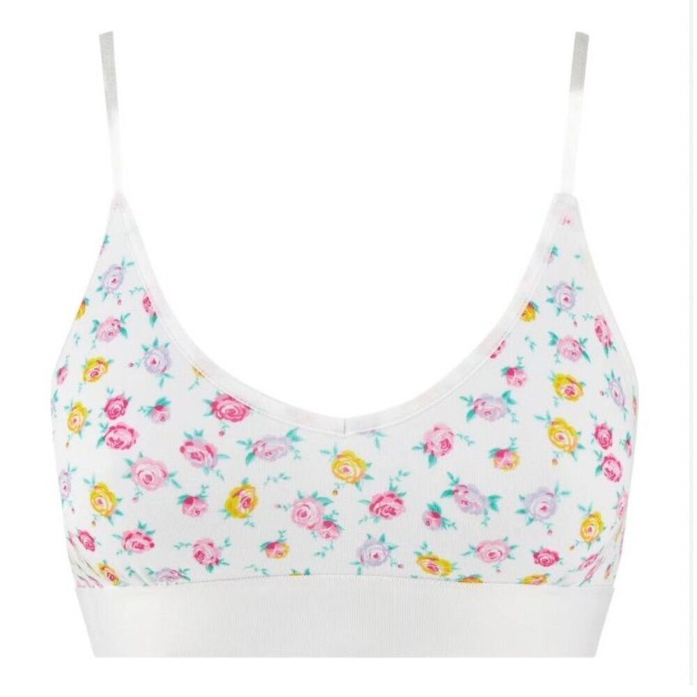 stripe & stare Size M Rose Garden Bralette The Sustainable Edit Stretch Lingerie